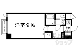 アルテハイム白梅町 1Kの間取図画像