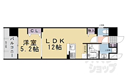 ベラジオ雅び京都三条通 1LDKの間取図画像