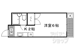ポルト壱番館 1Kの間取図画像