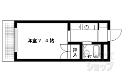 エムビーシーアンバーハウス 1Kの間取図画像