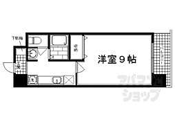 ハウスセゾン御所南 1Kの間取図画像