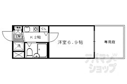 ライオンズマンション鴨川北 1Kの間取図画像