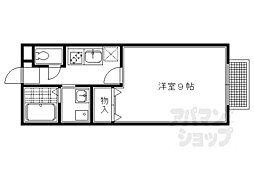 ディアコート一乗寺 1Kの間取図画像