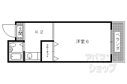 STUDIO今西 1Kの間取図画像