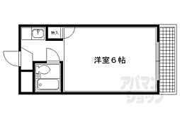 ロイヤルハウス高野 1Kの間取図画像