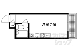 スクエア20 ワンルームの間取図画像