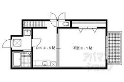 メゾンアジュール 1DKの間取図画像