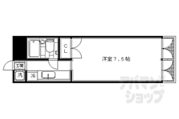 ジュネスイン京都 1Kの間取図画像