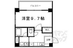 ヴァンウエスト 1Kの間取図画像