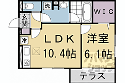 CASASERESA 1LDKの間取図画像
