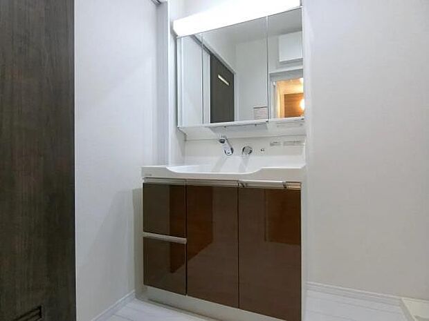 洗面 洗面からお化粧まで忙しい朝の準備にぴったりな洗髪洗面化粧台付き