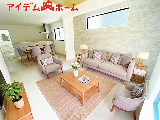 本画像はCGで作成されており、実際に現地に家具は置かれておりません。