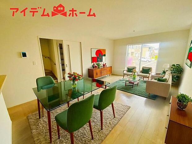 リビング 本画像はCGで作成されており、実際に現地に家具は置かれておりません。