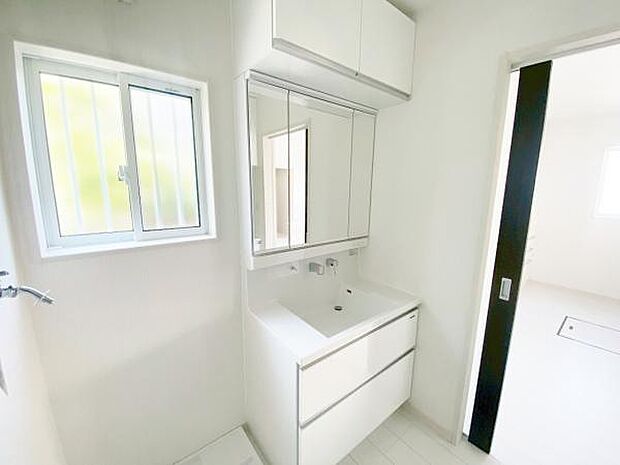 洗面 洗面からお化粧まで忙しい朝の準備にぴったりな洗髪洗面化粧台付き