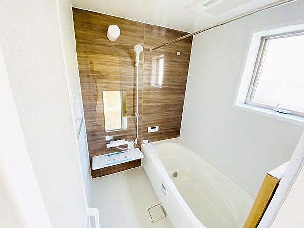 浴室 広々1坪のお風呂でほっとひといき1日の疲れを我が家で癒しましょう   