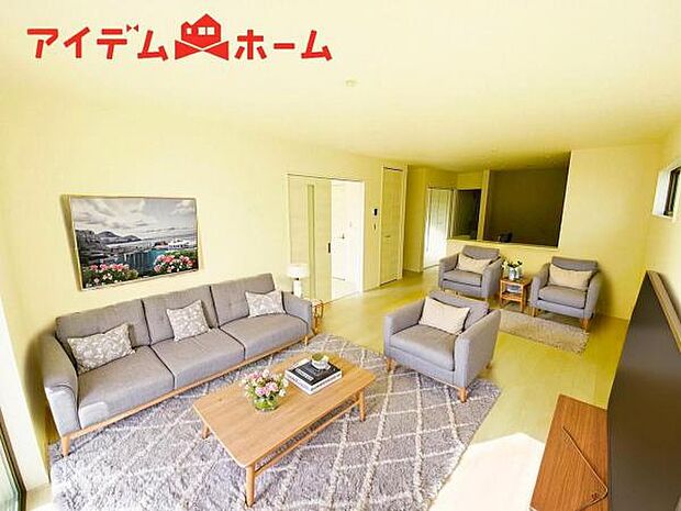 本画像はCGで作成されており、実際に現地に家具は置かれておりません。 