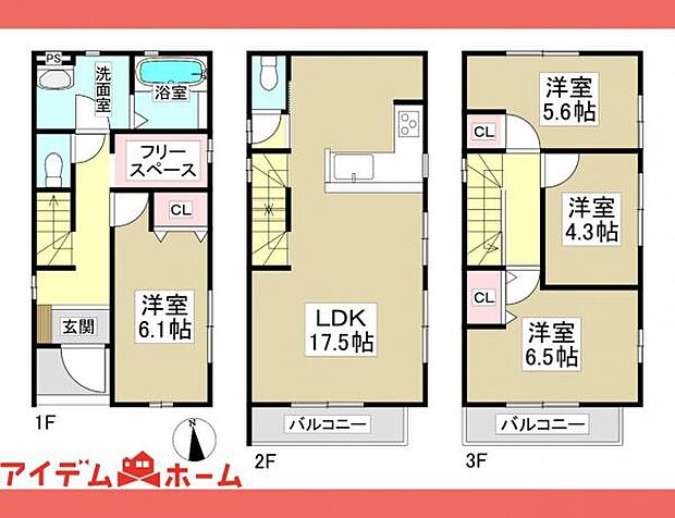 3号棟　間取図