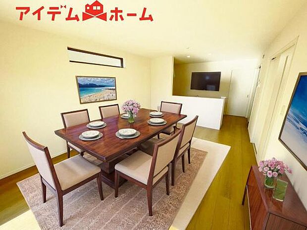 本画像はCGで作成されており、実際に現地に家具は置かれておりません。 