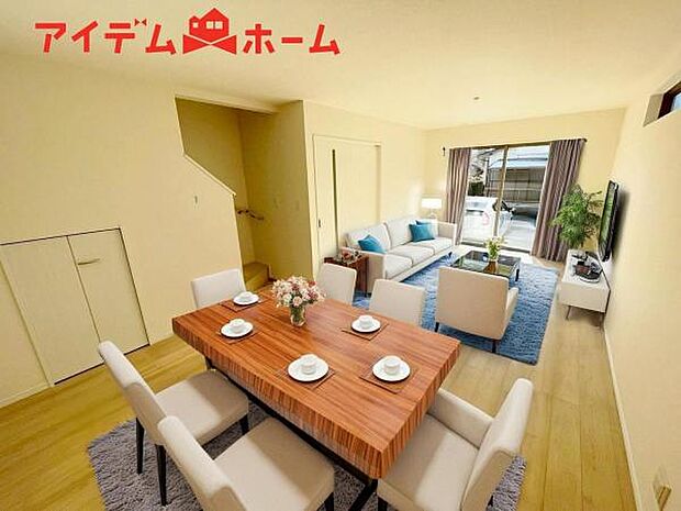 本画像はCGで作成されており、実際に現地に家具は置かれておりません。 