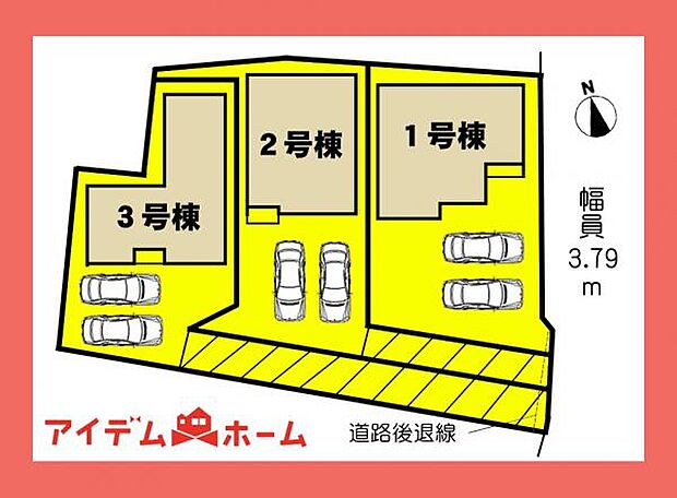 本物件は3号棟です。