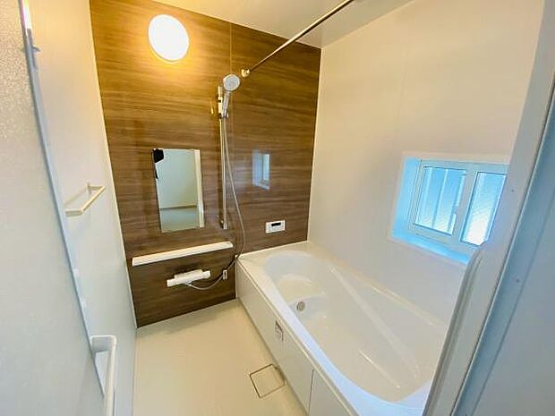 浴室 広々1坪のお風呂でほっとひといき!1日の疲れを我が家で癒しましょう