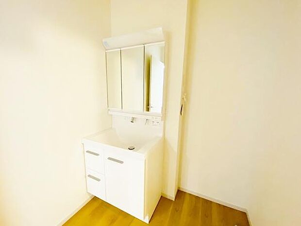 洗面 洗面からお化粧まで!忙しい朝の準備にぴったりな洗髪洗面化粧台付き