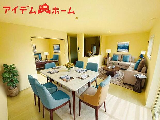 本画像はCGで作成されており、実際に現地に家具は置かれておりません。 