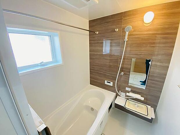 浴室 広々1坪のお風呂でほっとひといき!1日の疲れを我が家で癒しましょう