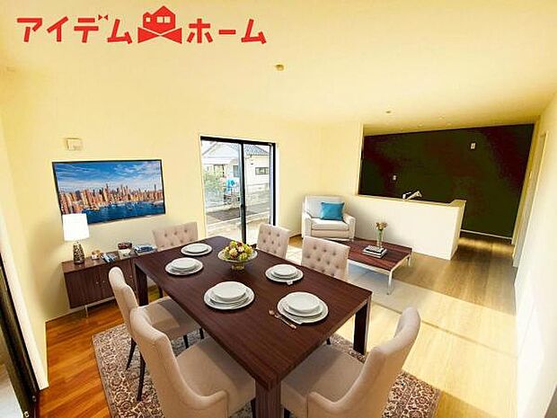 本画像はCGで作成されており、実際に現地に家具は置かれておりません。 