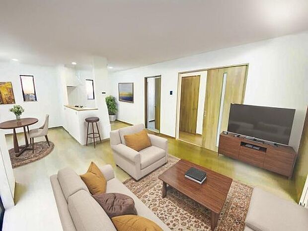 本画像はCGで作成されており、実際に現地に家具は置かれておりません。