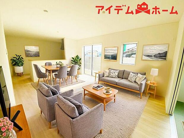 本画像はCGで作成されており、実際に現地に家具は置かれておりません。 
