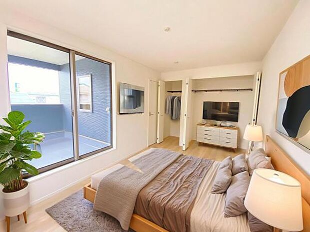 1号棟(2025年10月)撮影 ※本画像はCGで作成しており、実際に家具は置かれておりません。