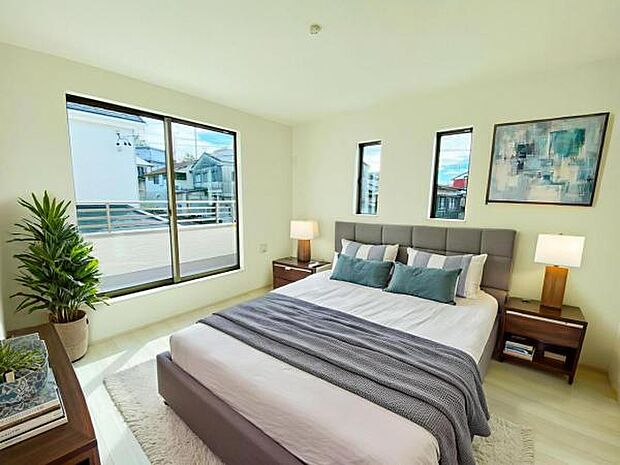 A号棟(2025年9月)撮影 ※本画像はCGで作成しており、実際に家具は置かれておりません。