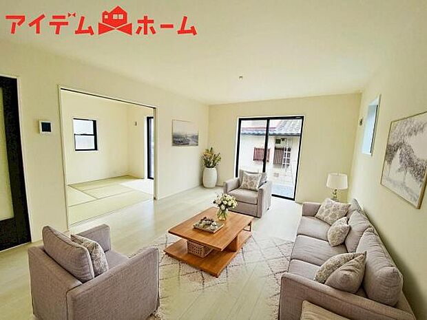 本画像はCGで作成されており、実際に現地に家具は置かれておりません。 