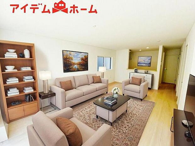 本画像はCGで作成されており、実際に現地に家具は置かれておりません。