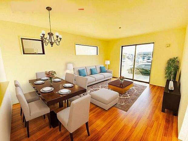 本画像はCGで作成されており、実際に現地に家具は置かれておりません。