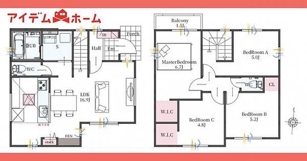 3号棟間取図