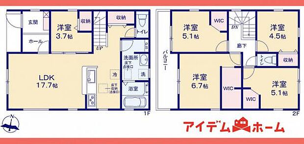 間取図1号棟