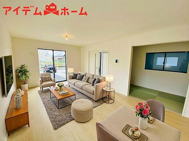 本画像はCGで作成されており、実際に現地に家具は置かれておりません。