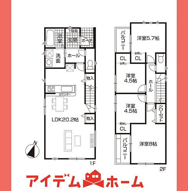 間取図4号棟