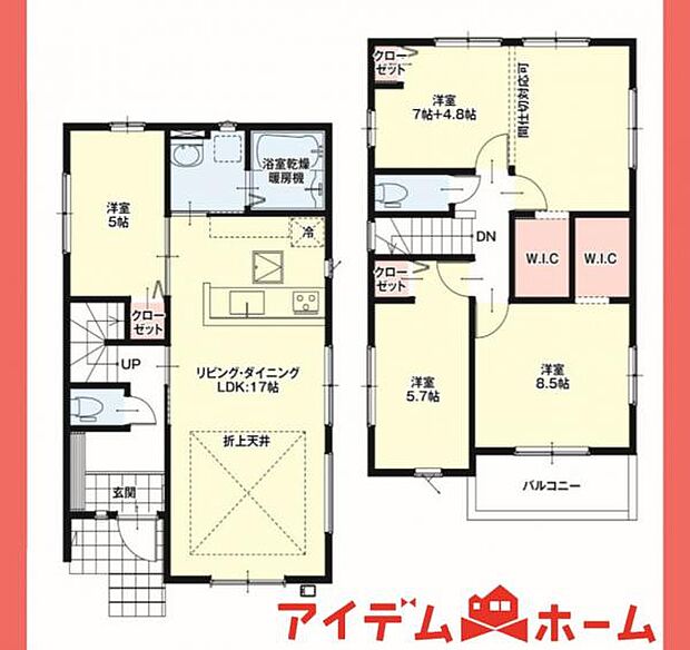 1号棟間取図