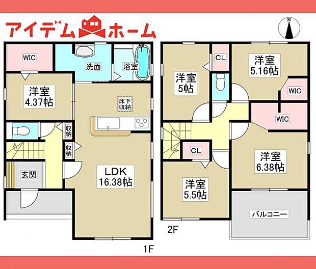 1号棟間取図