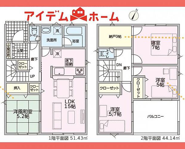 1号棟 間取図
