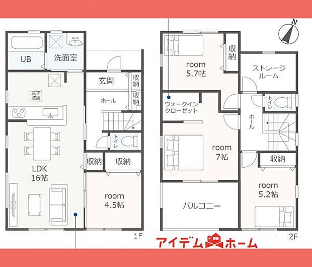 2号棟間取図