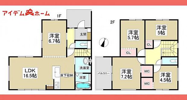 1号棟 間取図