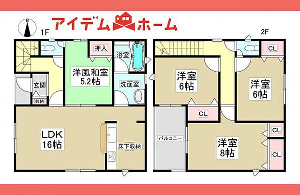 1号棟 間取図