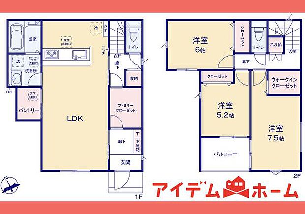 1号棟間取図