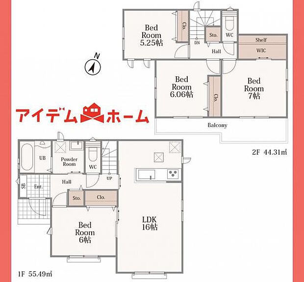 B号棟間取図