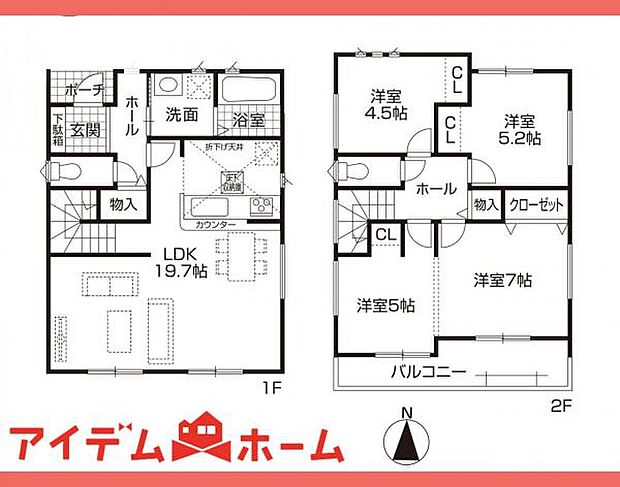 1号棟 間取図