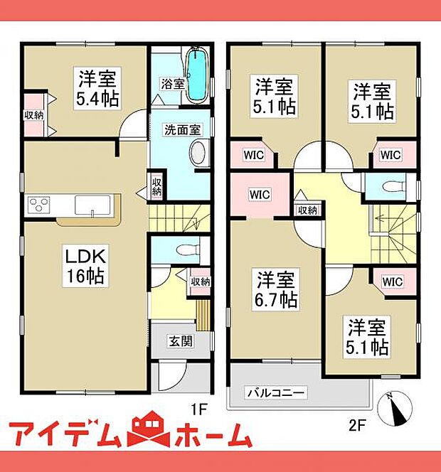 2号棟 間取図
